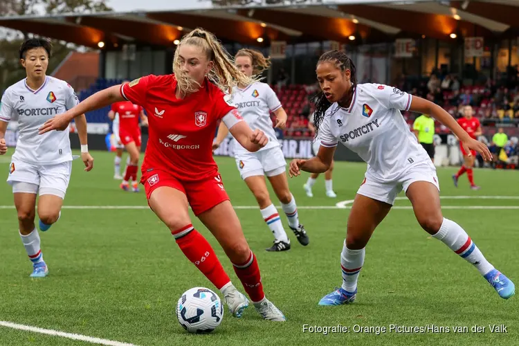 Vrouwen Telstar geven FC Twente goed partij, maar blijven met lege handen