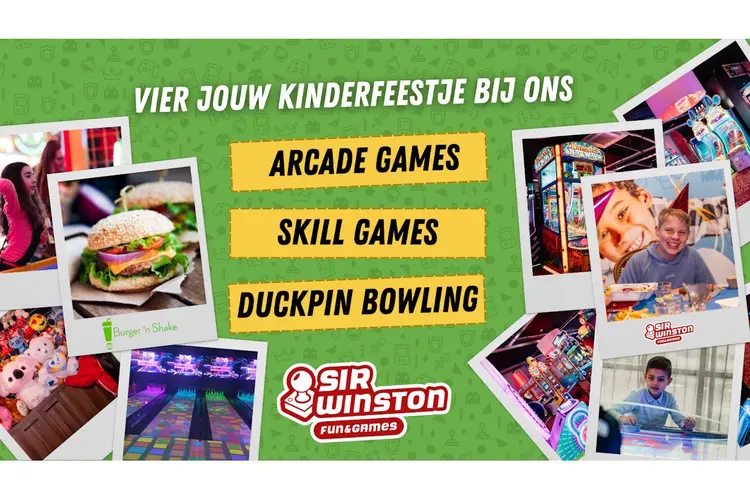 Vier het ultieme kinderfeestje bij Sir Winston Fun & Games in Zaandam!